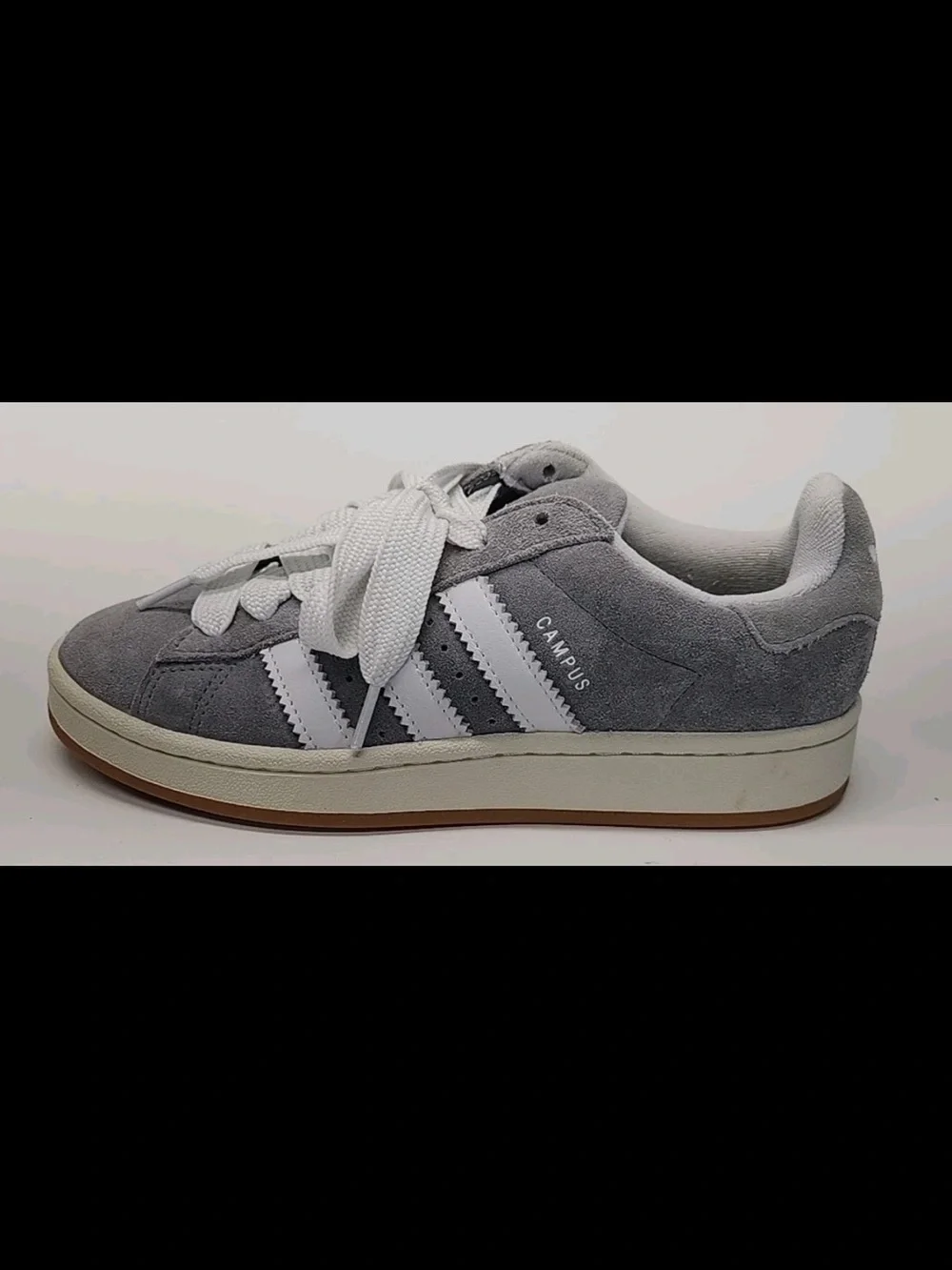 Y2K-Inspired Adidas Campus 00s Grey Suede Sneakers - Grey Three / Cloud White